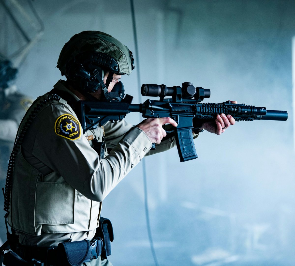 Mk18 Razor 🇺🇸Washington County Sheriff 🚩Daniel Defense MK18 con: -🎯Vortex Razor HD ...