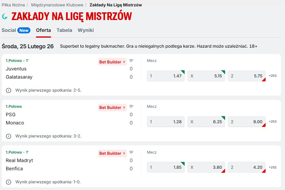 Wizualizacja platformy SuperBet z interfejsem gier