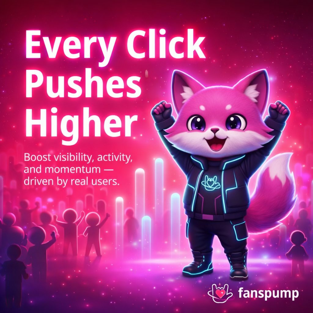 fanspump_fans's tweet photo. ๐Something New. Every Day.๐
Daily coins. Daily pumps. Daily momentum.
Consistency beats hype.
FansPump turns attention into growth. ๐
Join : https://t.co/D8lYFiRXlg
#FansPump #DailyMomentum #Web3Community https://t.co/MhJRaV1kOS
