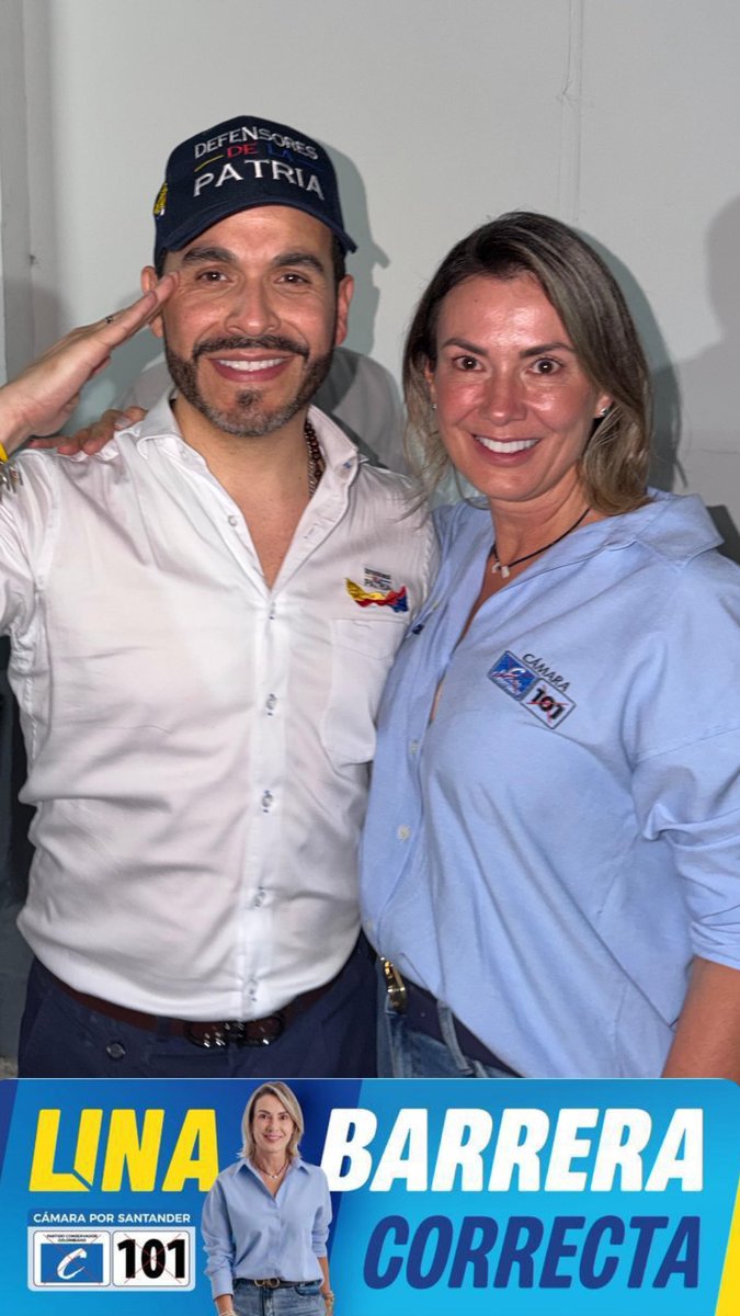 <a href="/COLECTIVOBUCAR1/">COLECTIVO BUCARAMANGA EN X</a> <a href="/ELDENUNCIANTEo/">El Denunciante</a> <a href="/MovSalvacionNal/">Salvación Nacional</a> <a href="/creemosco/">Partido Creemos</a> <a href="/petrogustavo/">Gustavo Petro</a> <a href="/IvanCepedaCast/">Iván Cepeda Castro</a> <a href="/Enrique_GomezM/">Enrique Gómez</a> <a href="/tomasuribeEco/">Tomas Uribe Moreno</a> <a href="/HassNassar/">Hassan Nassar</a> <a href="/GralJuvenalDiaz/">General Juvenal Díaz</a> <a href="/FicoGutierrez/">Fico Gutiérrez</a> <a href="/DELAESPRIELLAE/">DE LA ESPRIELLA STYLE</a> <a href="/CeDemocratico/">Centro Democrático</a> <a href="/soyconservador/">Partido Conservador</a> <a href="/soyjaimeandres/">Jaime Andrés Beltrán</a> <a href="/LinaBarreraR/">Lina María Barrera</a> <a href="/oscarjahir_/">Oscar Jahir</a> <a href="/figuerjoda/">JorgeFigueroaClausen</a> <a href="/CarlosSolerPa/">El Coronel Soler</a> <a href="/coronelblancog/">Coronel Guillermo Blanco</a> <a href="/AlfonsoPinedaCh/">Alfonso Pineda Ch</a> <a href="/PinzonBueno/">Juan Carlos Pinzón Bueno</a> Estamos firmes con <a href="/LinaBarreraR/">Lina María Barrera</a> la cámara del Tigre en Santander