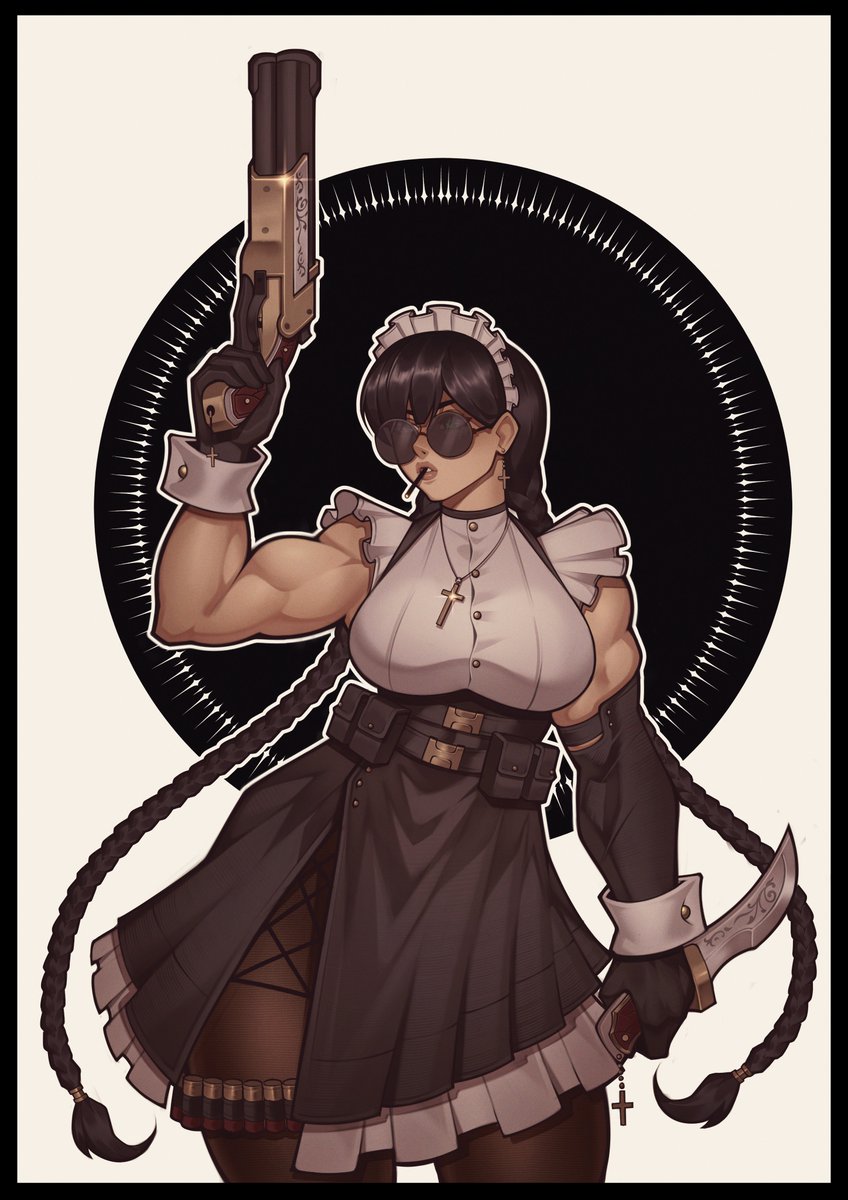 milka01477's tweet photo. Armed and dangerous maid Shanoa for  @Roshan64236196 https://t.co/MDaziPJTEs