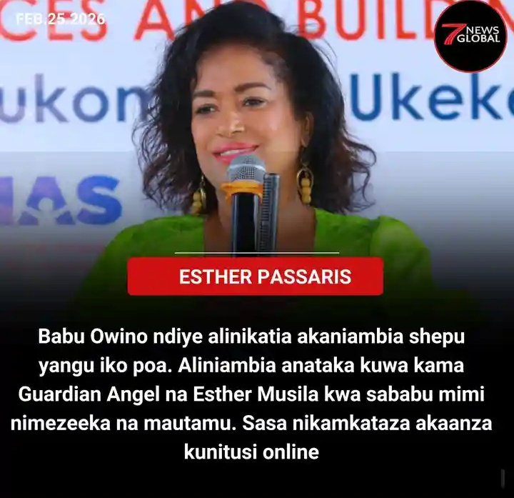 Kwani passaris anatakwa na wote, sio Sifuna sio Babu!!???