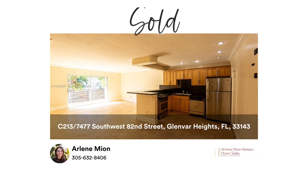 mrspestano's tweet photo. 🛌 2 🛀 2
📍 C213/7477 Southwest 82nd Street, Glenvar Heights, FL, 33143

My latest sale on RateMyAgent

#realestate #sold #justclosed #arlenehomesales 
https://t.co/Lr9uxRmJJF https://t.co/LtQtM411zV