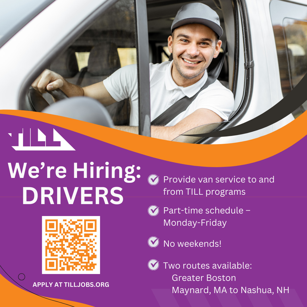We are looking for part-time drivers to join the team! Our drivers put safety first and provide friendly and reliable van service for TILL individuals traveling between day programs and residential settings. Learn more and apply at: tilljobs.org
#TILL