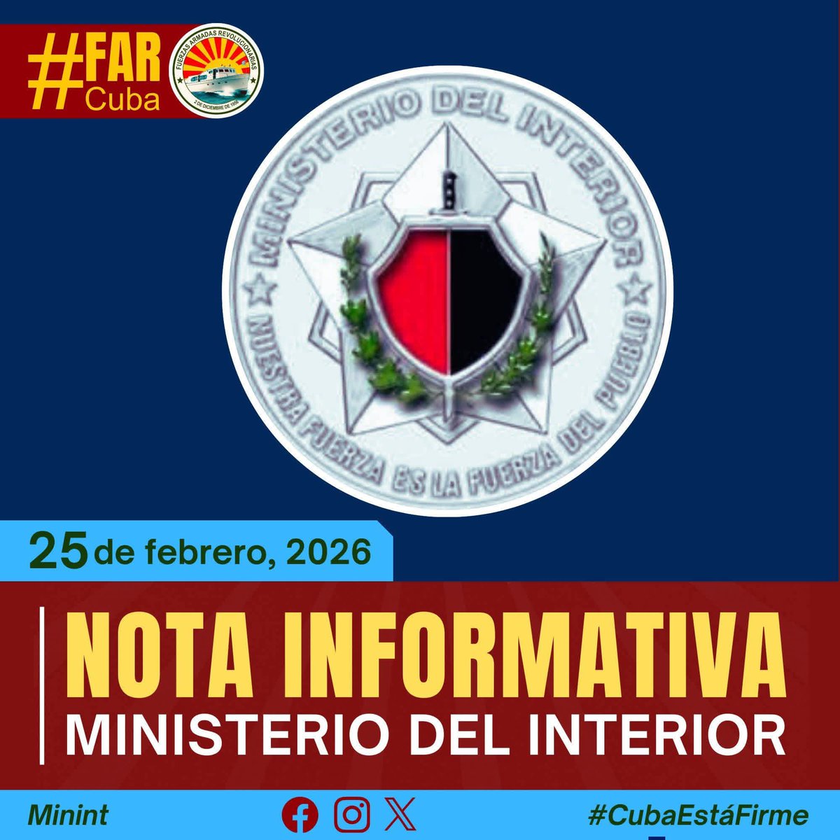 con 5 combatientes, para su identificación, desde la lancha infractora se abrió fuego contra los efectivos cubanos que provocaron que el comandante de la embarcación cubana, resultara lesionado.  

Como consecuencia del enfrentamiento, hasta el cierre de esta información,