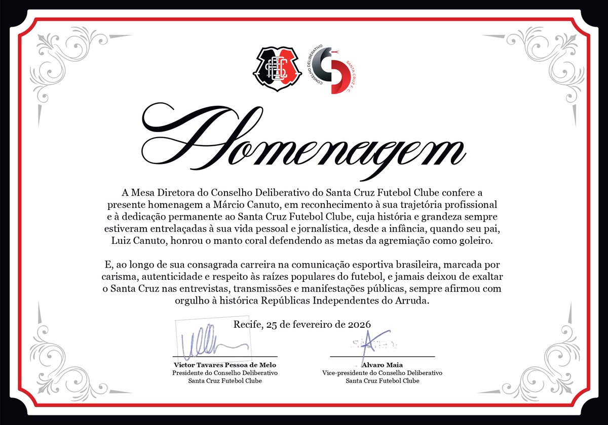 Conselho Deliberativo - Santa Cruz tweet media