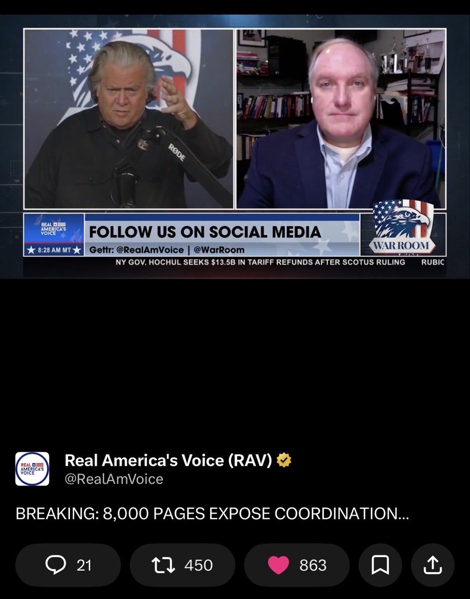 +1

Solomon says he has a dump of 8,000 documents showing a) the financial rewards set up for Fani Willis; and b) a plan to put President Trump and other Georgia defendants like me in a “double jeopardy” dual sovereign bind.

Drops tomorrow he says. Video:
tinyurl.com/338n6kfb