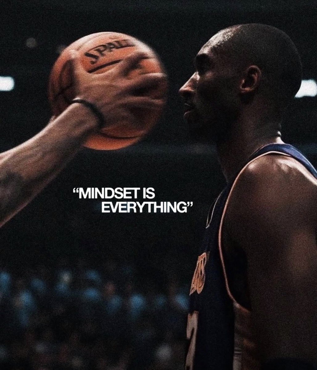 thestrongace's tweet photo. Mindset is everything.
Before the shot, before the move, before the result there’s a decision happening in your head.
Pressure doesn’t break you, it reveals you.
Mamba Mentality.
Relentless focus. Zero excuses.
Outworking doubt, pressure, and fatigue every single day. - Kobe Bryant