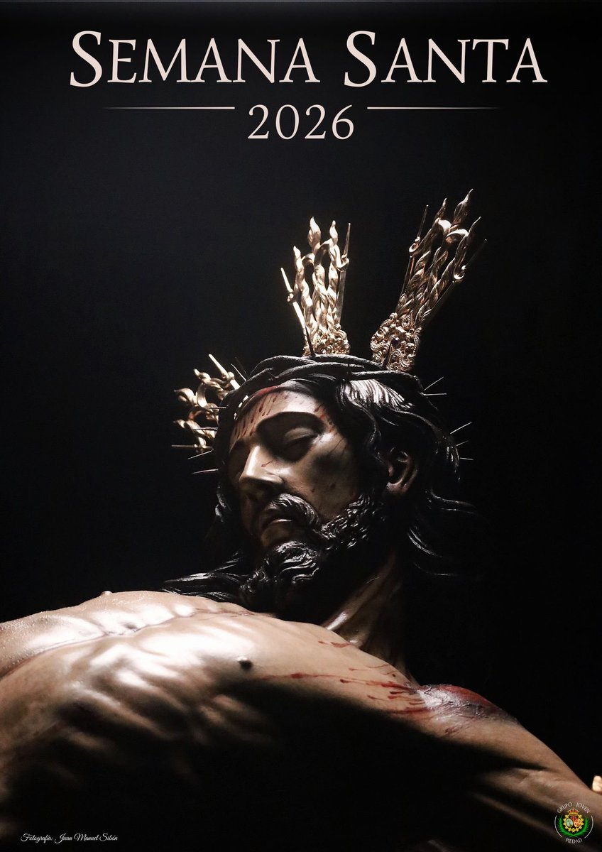 IV CARTEL GRUPO JOVEN PIEDAD

En el día de hoy tras el segundo día de triduo ha sido presentado Nuestro cartel de la Semana Santa del 2026.

Este cartel bajo el nombre de "Consummatum Est", llega a mano de NHD. Juan Manuel Sibón García.