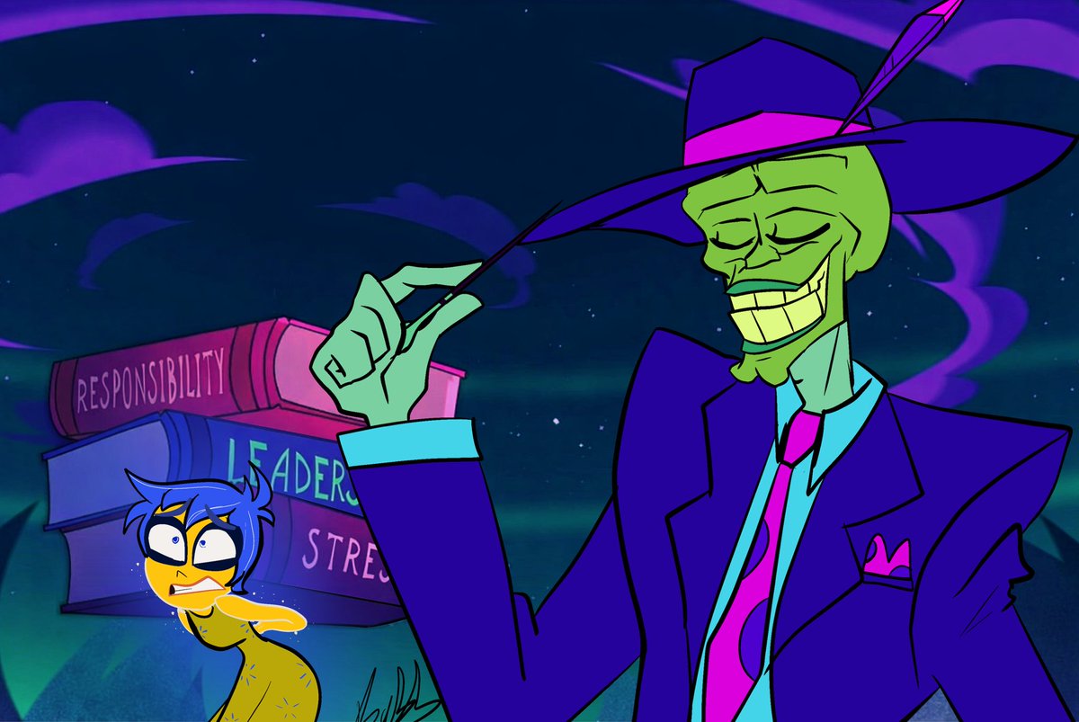 COOKIECARTT's tweet image. Me on my way to ao3 knowing damn well this crossover pair ain’t gonna be there 

Compatible energy 

different values

#Toonshine #themask #Joy