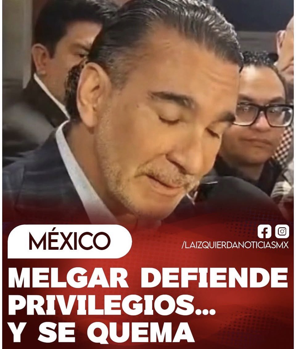 ENSEÑA EL COBRE El senador del PVEM, empleado de Salinas, Luis Melgar, tiembla al ver que se acaba su chupadero plurinominal.
Ya advierte que votará EN CONTRA de la reforma electoral. Que se prepare:
Perderá irremediablemente.