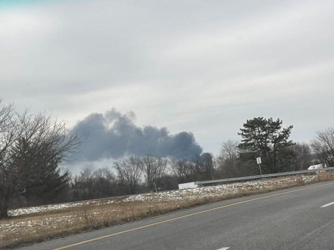 YCOEM's tweet photo. AVOID THE AREA — large fire at J &amp; K Salvage, 1099 Kings Mill Road, Spring Garden Township. Fire was reported at 1:56 pm in a building and also consuming cars and tractor-trailers. At 2:18 pm, tanker task force to be mobilized. Hazmat Team is also responding to the scene. https://t.co/OZM26ckCxs