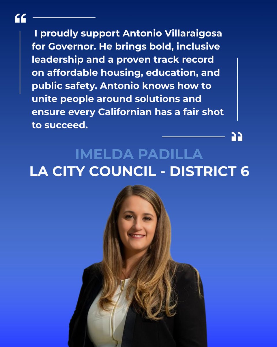 AVillaraigosa's tweet photo. Grateful to LA City Councilmember Imelda Padilla @CD6LosAngeles for her support!
Proud of our growing coalition - united in protecting our communities from Trump and his ICE thugs.
#ProvenProblemSolver ✅ https://t.co/9hvzGk0HY9