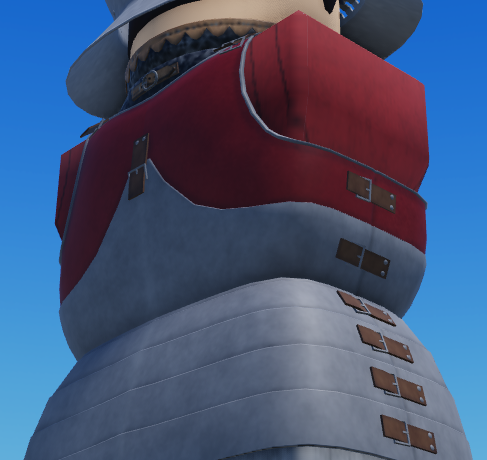 _giblett's tweet photo. Covered Cuirass w/ Plackart for UGC, it's an Italian export for the English continent. Kaboom meow

#Roblox #RobloxUGC https://t.co/xrsq6MsZZ8