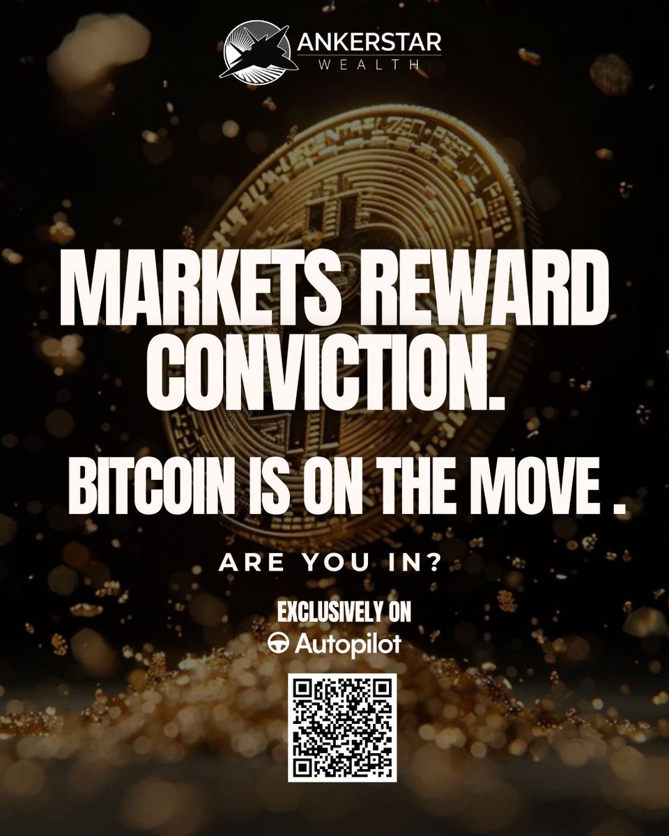 Bitcoin is ripping higher today. 
Markets reward conviction. 
Are you in? #Bitcoin #Autopilot #BitcoinAlpha

Bitcoin Alpha Strategy exclusively on <a href="/joinautopilot/">Autopilot</a>:
marketplace.joinautopilot.com/landing/2335/6…

Not investment, tax, or legal advice. I’m unaware of your personal situation. Investments