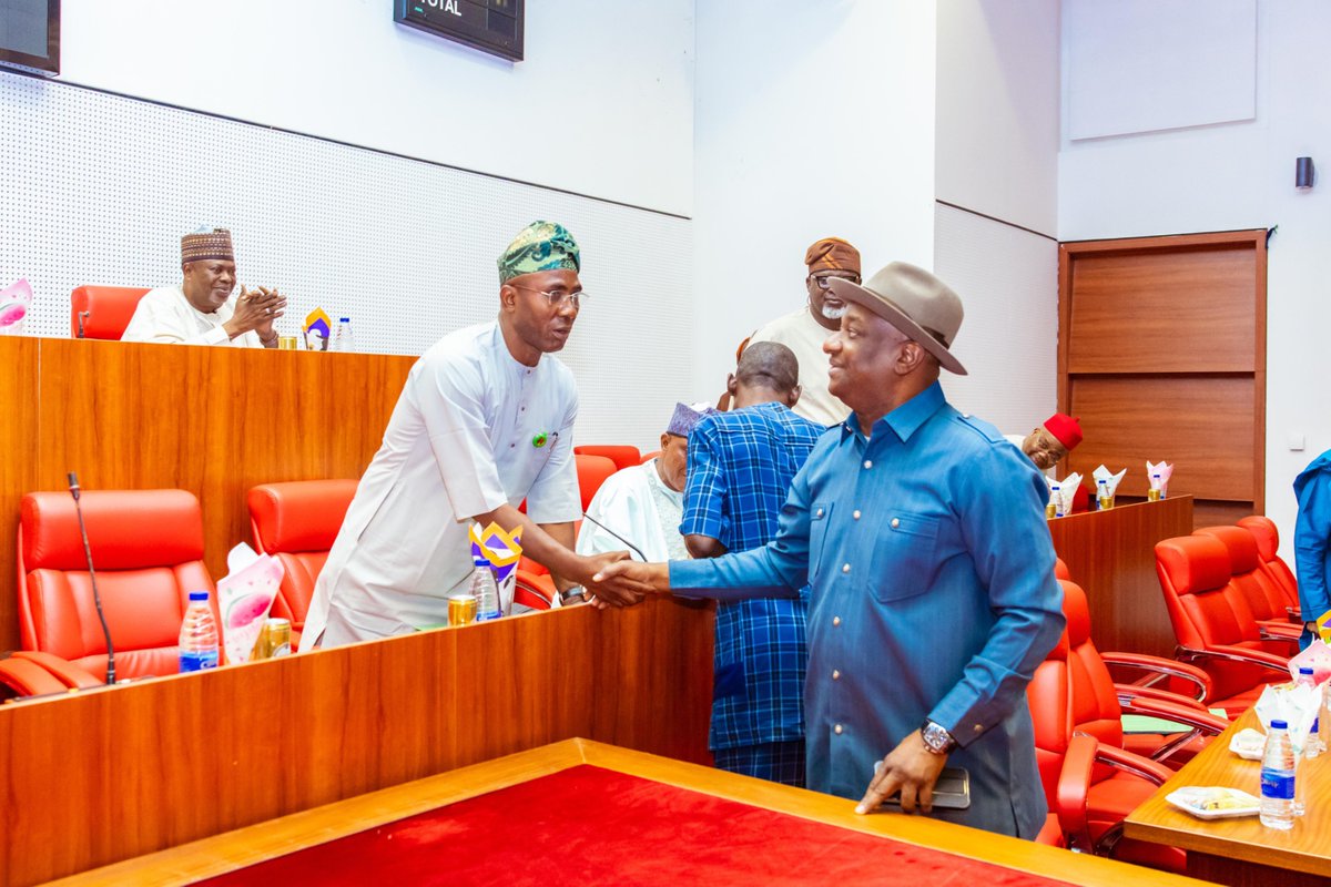 gbengasaka's tweet photo. The Honourable Minister of Aviation and Aerospace Development, @fkeyamo , SAN, CON, FCIArb (UK), today, appeared before the Joint Committee on Aviation of the National Assembly for the 2026 budget defence session. @nassnigeria 

The Minister was accompanied by the Permanent Secretary of the Ministry, as well as Directors and Chief Executives of all agencies under the Ministry's supervision. @FAAN_Official @NigeriaCAA @nigeriaairspace @AfricanAA_Uni @nimetnigeria 

The engagement took place at the Senate Wing of the National Assembly Complex in Abuja, where key discussions focused on the Ministry's priorities and proposed allocations for the fiscal year.