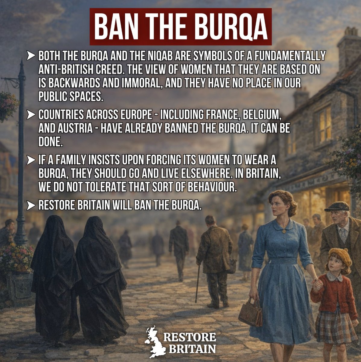 Britain does not want the burqa.