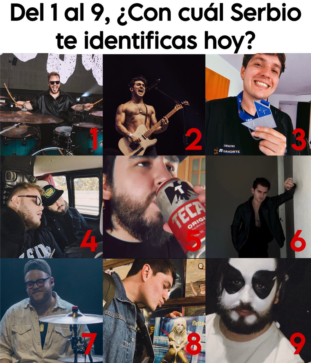Del 1 al 9, ¿Con cuál Serbio te identificas hoy? Yo el 4! 😝☝🏼<a href="/Serbia_Mx/">Serbia</a>