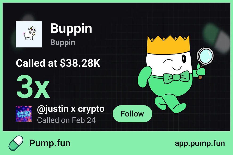 $Buppin > $Pippin 

join.pump.fun/HSag/69lc7sfw