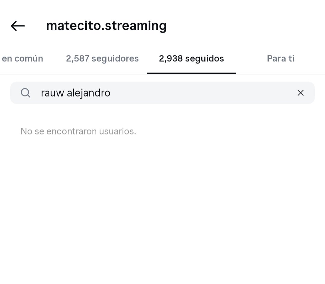 🟣En apoyo a Cazzu, Matecito streaming dejó de seguir a Rauw Alejandro en instagram. 
(Nunca lo seguimos WTF)
(Empezamos en marzo)