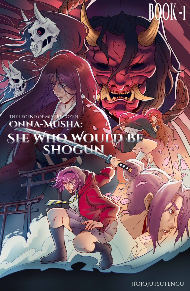 ‼️Website is live‼️

Go sign up to receive updates on the books release! Future exclusive art, and a short story: “Schoolgirl Skirts and Yakuza Flirts”

Get ready Miyuri Fans! This one’s for you! ⛩️

thelegendofmiyurigozen.com
-
Book Cover Art [WIP] by the amazing <a href="/LyteArtworks/">Binkus✨Lyte Artworks✨COMMISSIONS CLOSED🌿</a>