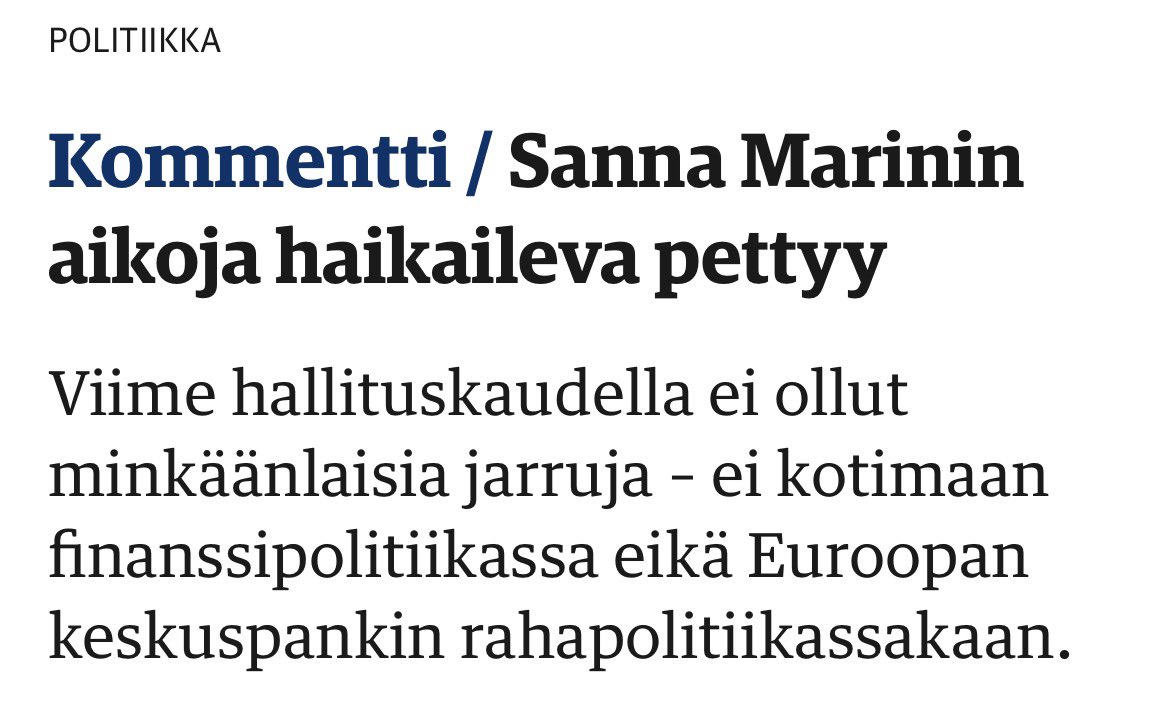 ir_rkp's tweet photo. ”Oppositiolla on ollut helppoa. Se on pärjännyt haraamalla vastaan ja luomalla illuusiota, että rahaa on. Vaalien lähestyessä varsinkin gallupjohtaja SDP:n Antti Lindtmanilta olisi reilua kertoa konkreettisesti, missä mennään ja mitä puolue aikoo tehdä.”

”Seuraavan hallituksen savottaa saattaa helpottaa se, että tällä kaudella tehtyjen päätösten taloutta tervehdyttävät vaikutukset alkavat tulla näkyviin.

Julkista taloutta ei vielä saada kuntoon, mutta yksityinen sektori toivottavasti vahvistuu ja saa tilaa.”