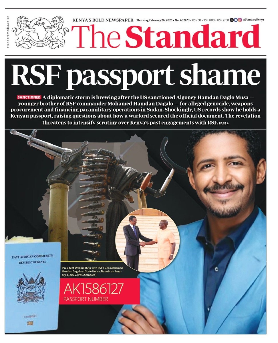 CONFIRMED:Commander in Chief of Goons and Armed RSF, Arap Samoei.