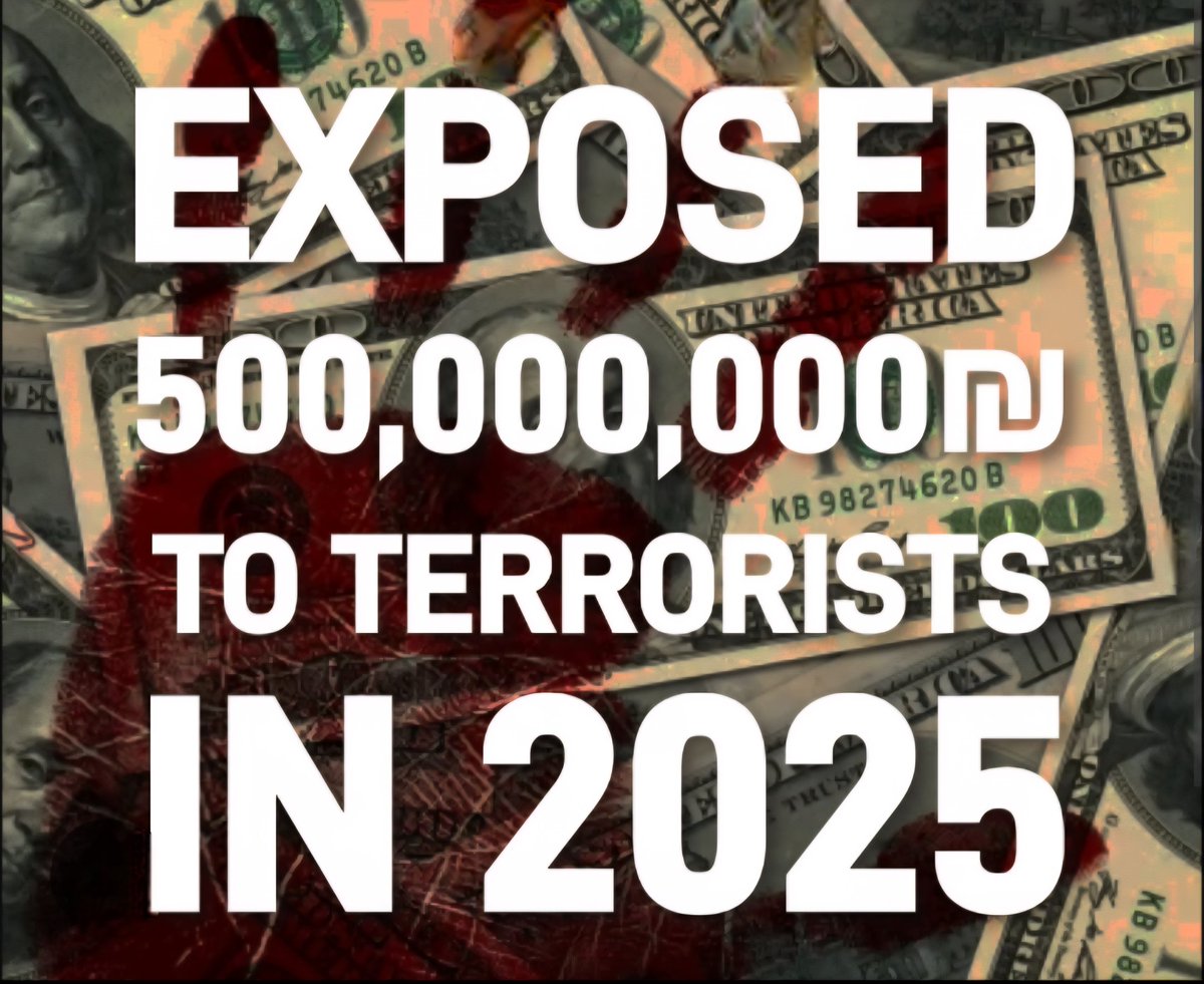 MOSSADil's tweet photo. 🚨 BREAKING: PA TRANSFERRED NEARLY ₪500 MILLION TO TERRORISTS IN 2025

According to a report first revealed by @i24NEWS_EN diplomatic correspondent @AmichaiStein1, the Palestinian Authority transferred approximately half a billion shekels in 2025 under its “pay-for-slay” mechanism.

Details presented this week to Israel’s security cabinet:
▪️ ₪395 million paid to terrorists currently imprisoned.
▪️ ₪92 million paid to families of terrorists killed while carrying out attacks.
▪️ Terrorists released in recent hostage deals reportedly received a “special grant” from the PA.

The report was discussed during a recent cabinet meeting.

Stay connected, follow @MOSSADil.