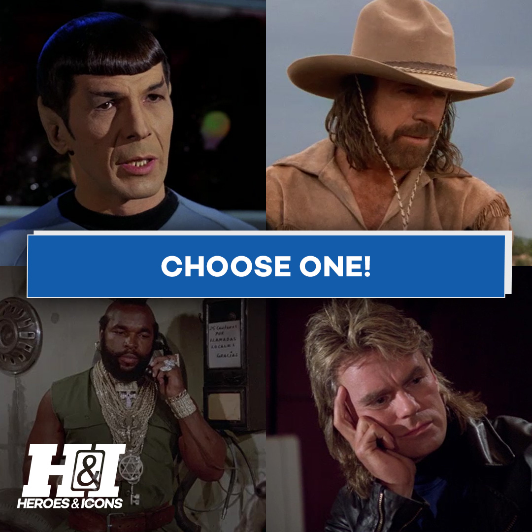 handitvnetwork's tweet photo. You're starting a crime-solving duo. Who will be your partner? #StartTrek #WalkerTexasRanger #TheATeam #Macgyver https://t.co/5EePUunT7x