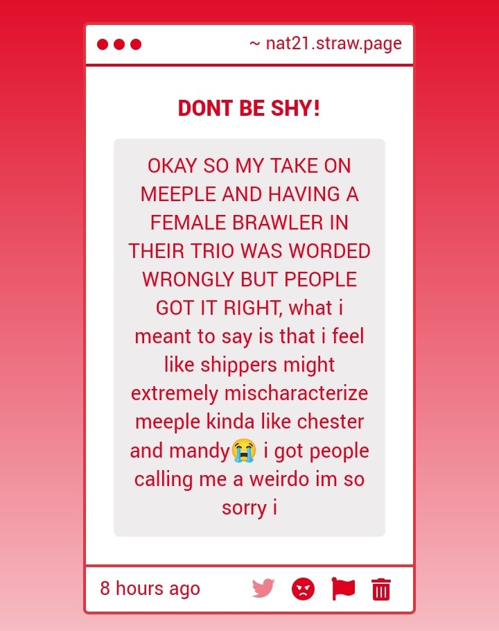 sorry bro i was half concious while reading your gimmick 🥹