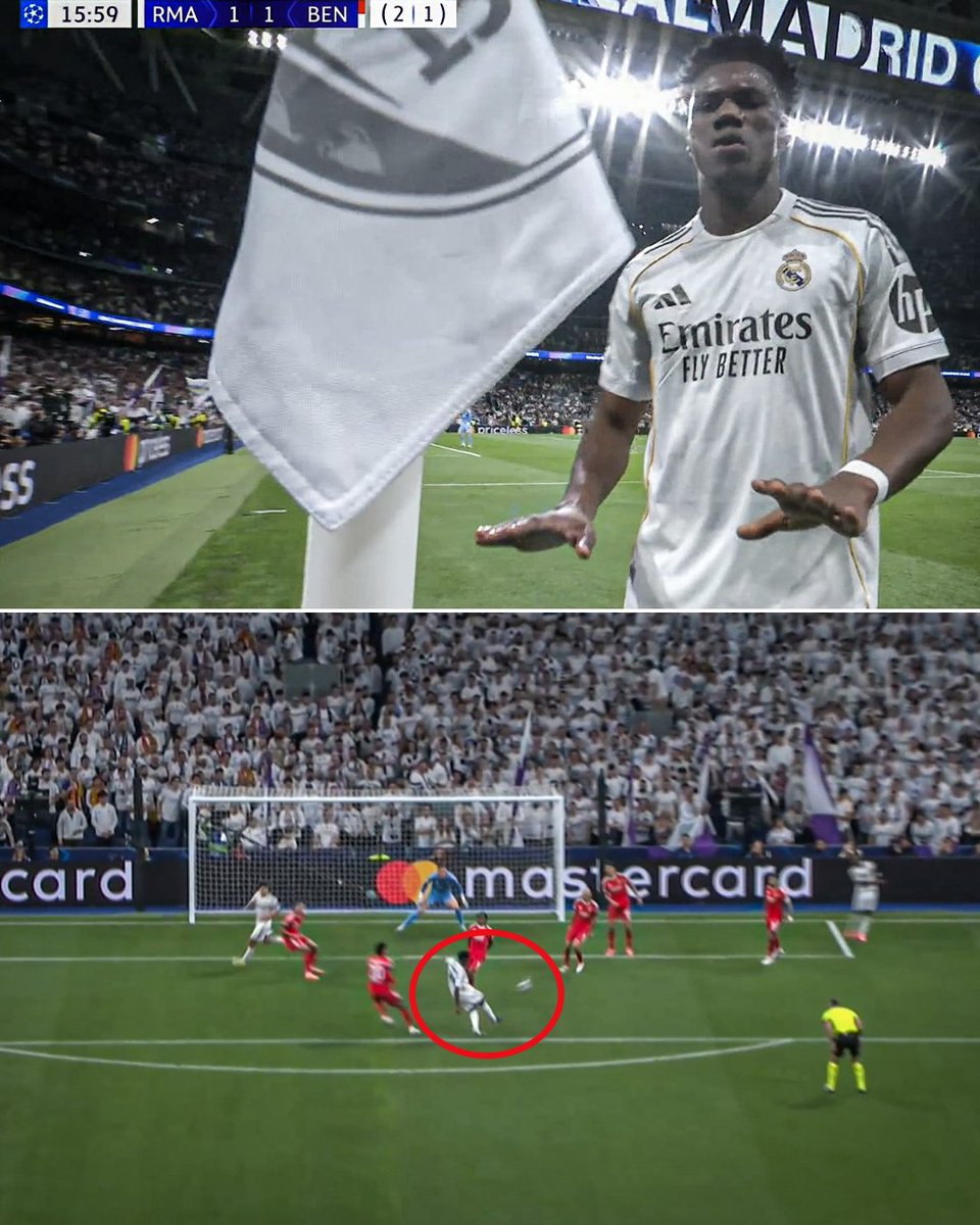 BENFICA STUN REAL MADRID IN THE OPENING 15 MINUTES BUT TCHOUAMENI INSTANTLY RESTORES THE LEAD FOR MADRID AND HITS THE CALMA 🥶