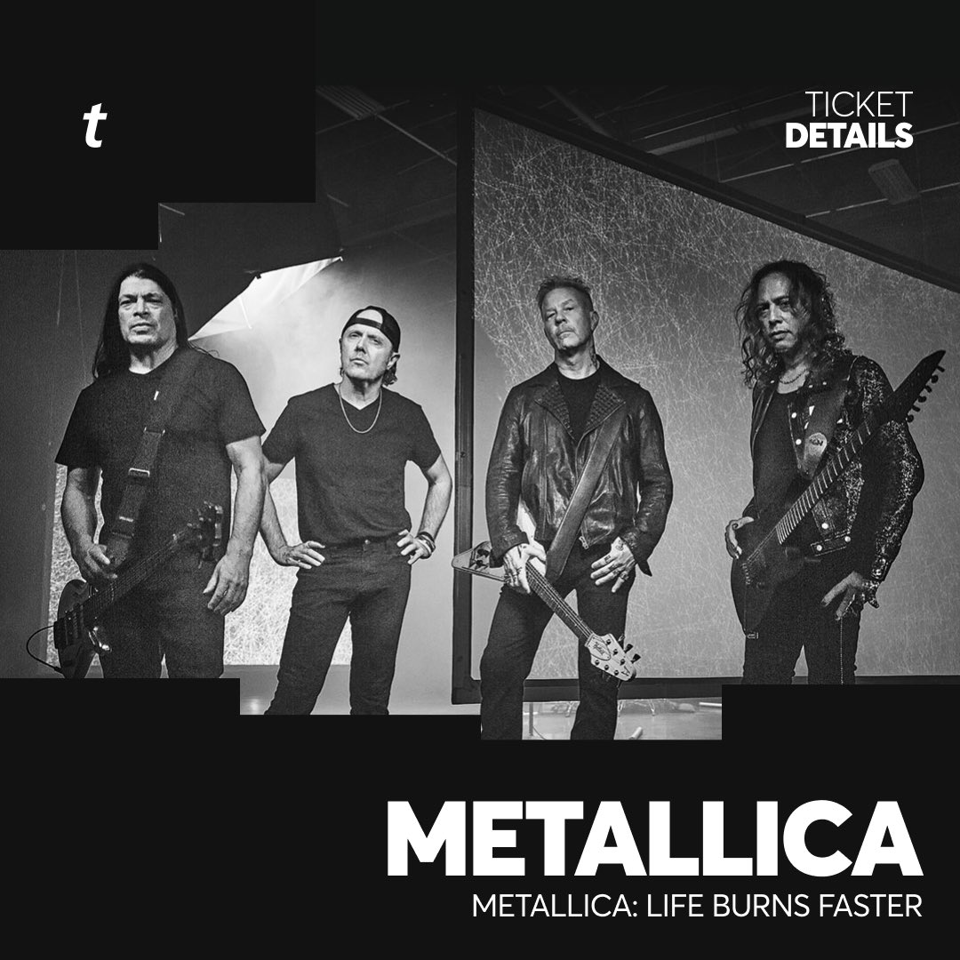 Ticketmaster's tweet photo. Nothing else matters... Because @Metallica are taking on Sphere Las Vegas later this year! 🎸 If you want tickets to Metallica: Life Burns Faster, here’s everything you need to know!

⏰ Sign up to join the Artist Presale by Mon, Mar 2nd at 10AM PT.

Here’s what to know so you’re ready when tickets drop. ⬇️

🎫: https://t.co/hSh1aBScaU