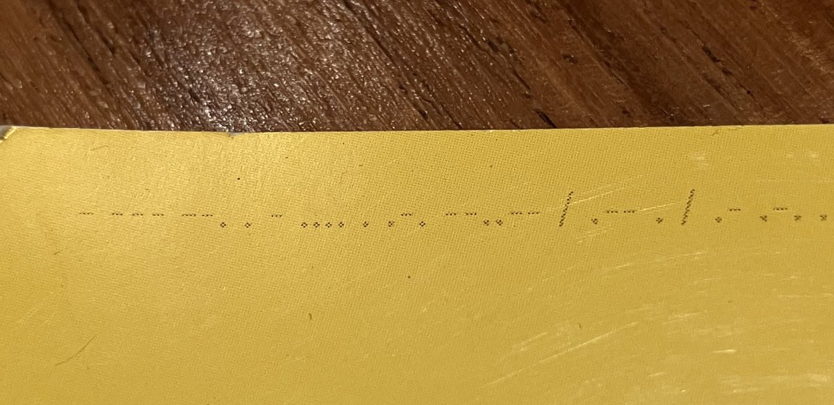 Guys you know the art book that came with the physical copy of mania plus?

I just noticed there’s Morse code on the back lol 

“Together, we are greater than the sum of our parts.” Is what it says