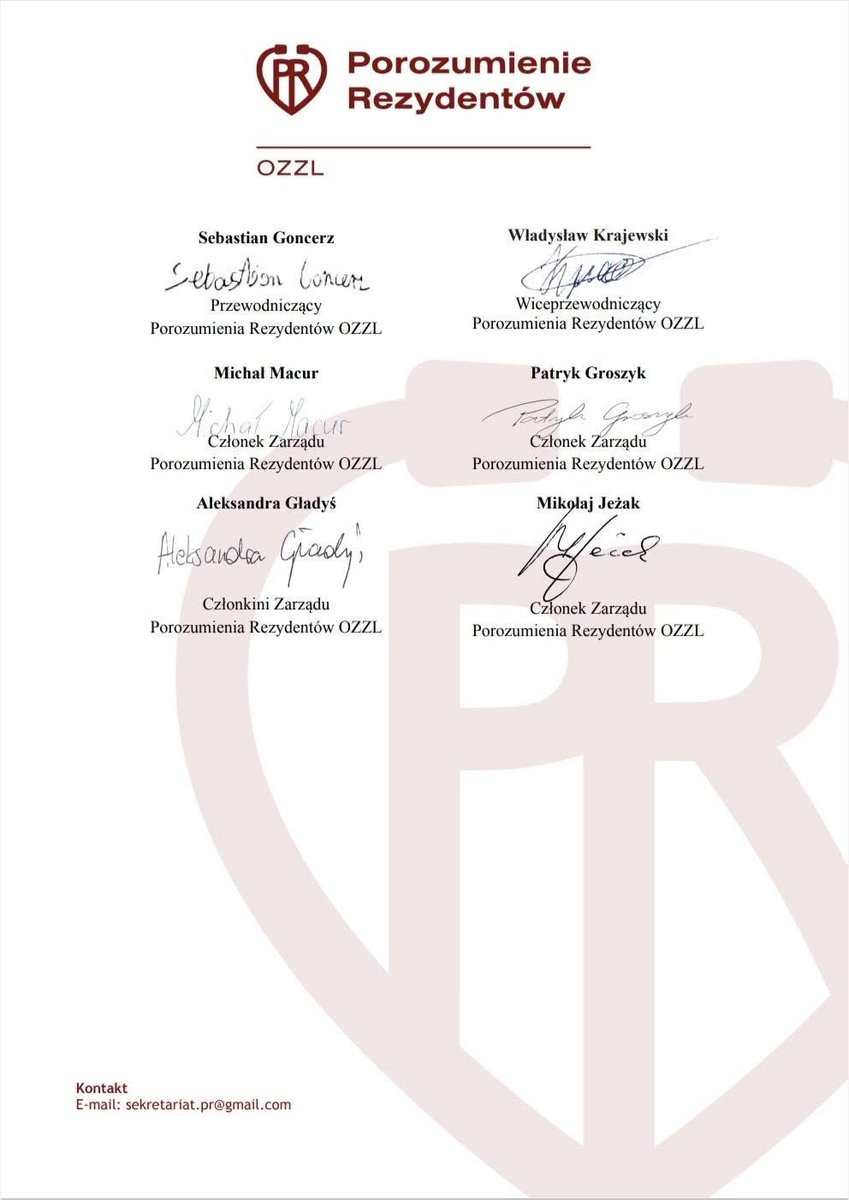 Porozumienie Rezydentów OZZL tweet media