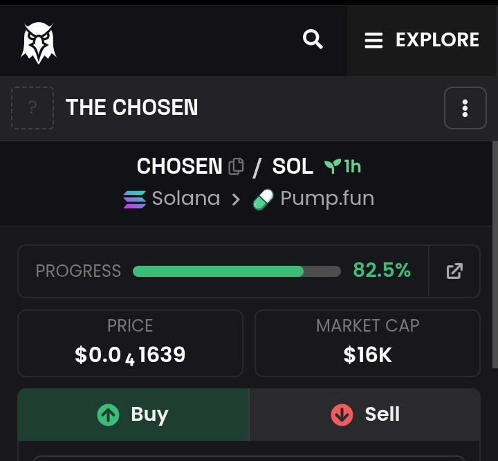 You know what it means after bonding ape in fast let's tell the story together 

Welcome to where resilience turns into power 
CA 6fHNzXQ8TDX7BPdqTsiy3okxvpNKb9bQg2GdbAn2pump
Website thechosenonsol.fun

x.com/THECHOSEN_SOL
 x.com/i/communities/…