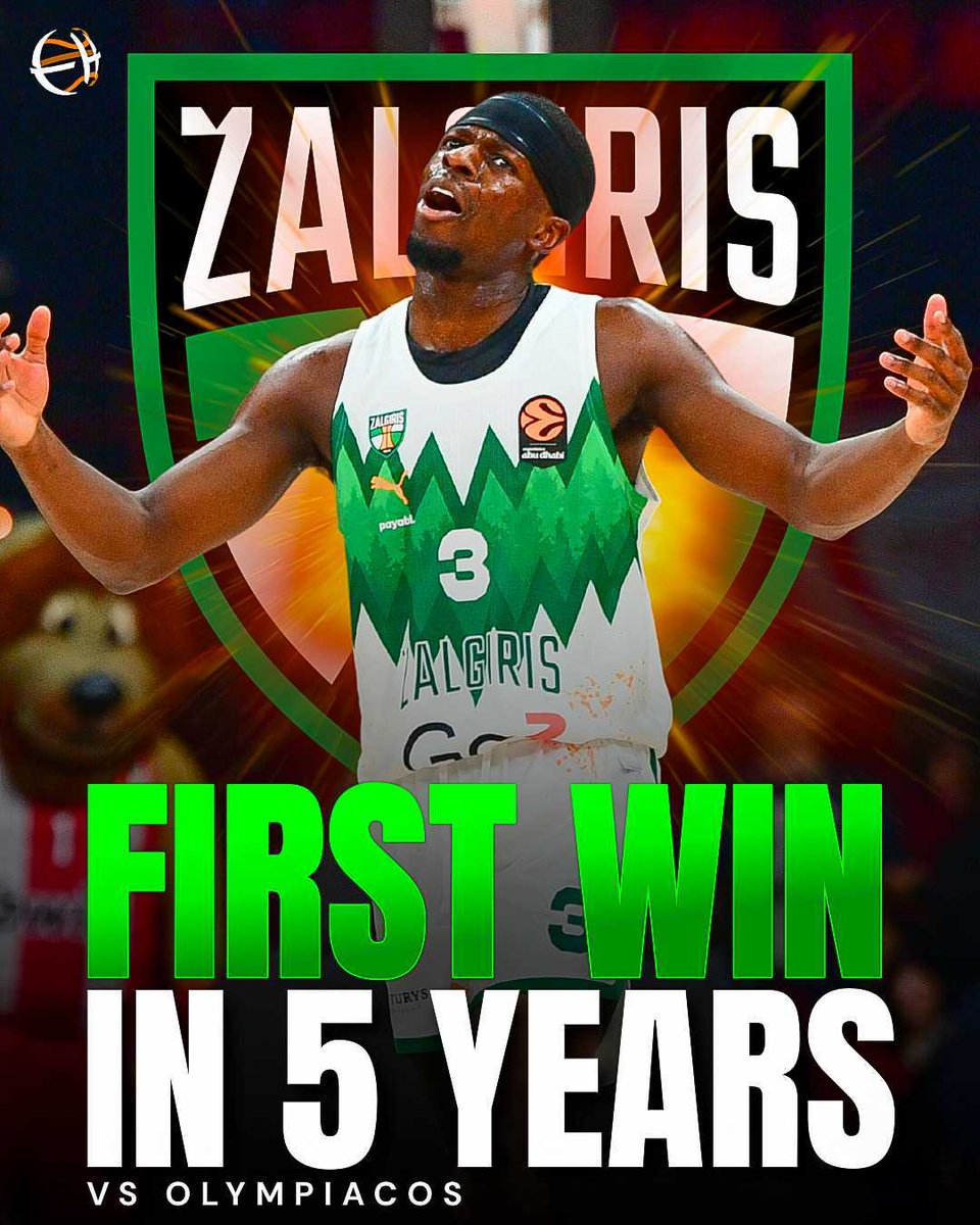 🟢⚪ ZALGIRIS wins the epic double-overtime clash against Olympiacos 99 - 94

👏 First victory for the Lithuanian powerhouse over the Reds after nine straight losses