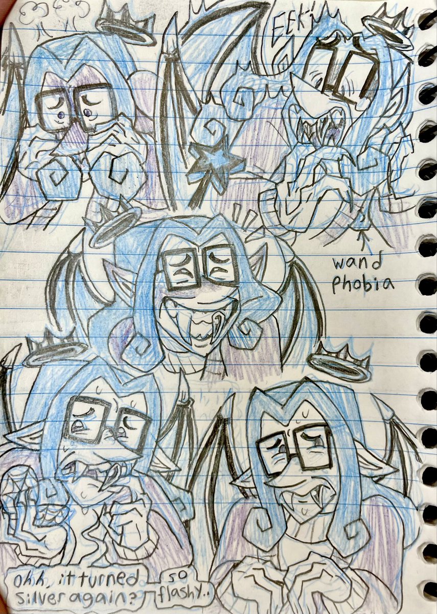 Elad work doodles- trying to decide if I like the silver fang, I guess it would make sense as an opposite to Dale having one real one? Anyway here’s my pathetic dadfailure 😂😂
#fopanw #DaleDimmadome #fairlynormalparentsAU #FOPau