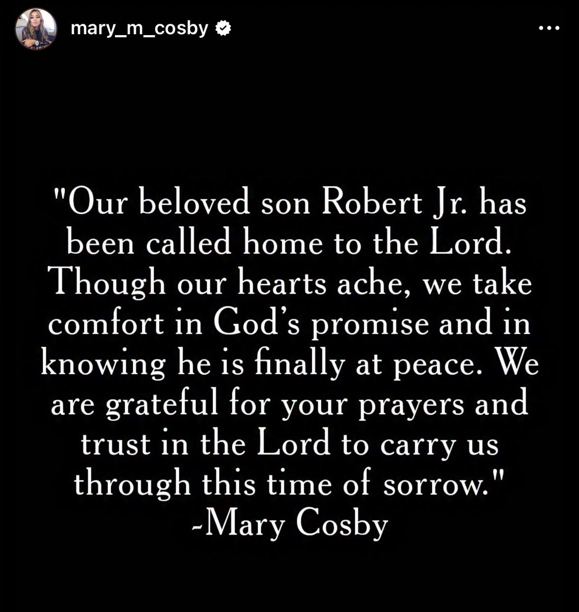 OMFGRealityTV's tweet image. Mary speaks out via instagram after news broke about the passing of her son, Robert Jr. #RHOSLC