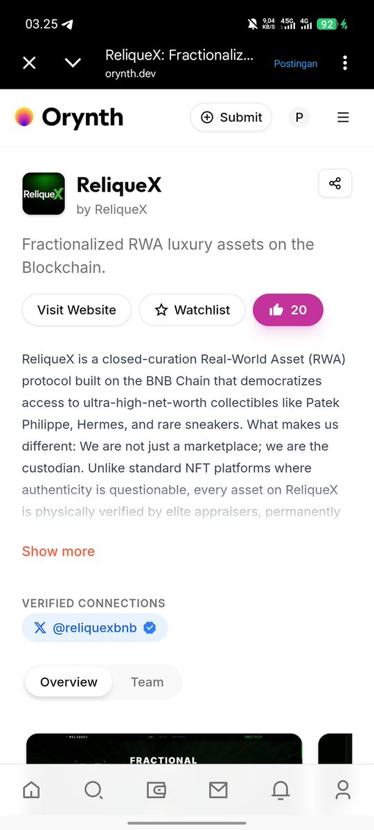 <a href="/reliquexbnb/">Reliquex</a> <a href="/orynth/">Orynth</a> Luxury RWAs on BNB Chain represent the future of asset ownership by combining real world value with blockchain transparency, liquidity, and global access. It is where prestige meets decentralization.

<a href="/LeeXdroop/">LeeXdroop</a> <a href="/AvaxGamble/">0xSekys🔺</a>