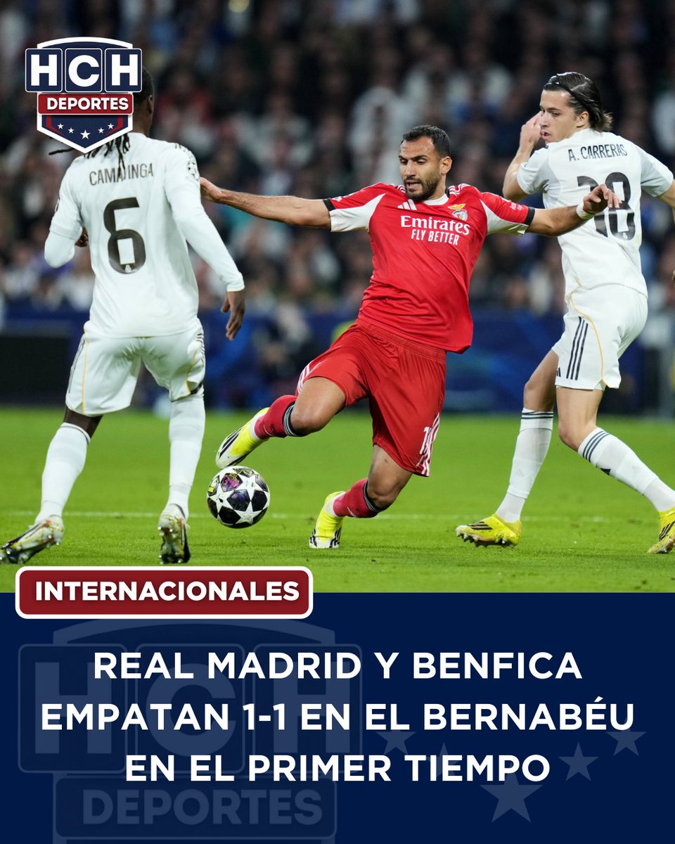 #HCHDeportes | El Real Madrid empata 1-1 con Benfica por la UEFA Champions League. En el marcador global los merengues se imponen 2-1.
FP