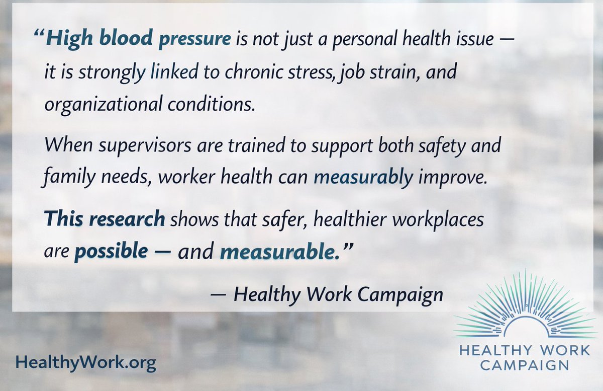 Healthy Work Campaign tweet media