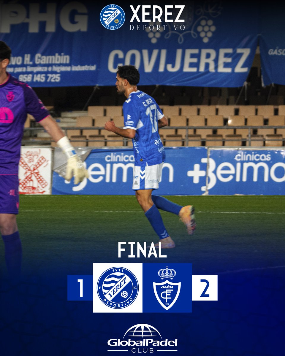 XerezDFC's tweet photo. 🏟️⌚️1⃣-2⃣ | Final del envite en Chapín

📻 https://t.co/0kagI5U3nI 
📺 https://t.co/f0pn3j3gn1

#XerezDeportivoRealJaén https://t.co/wBpcALaPs9