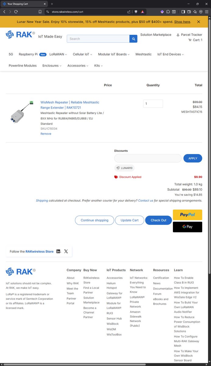ciapat1's tweet photo. @RAKwireless MESHTASTIC15 code does not work correctly. It's overwritten with LUNAR10 😢 https://t.co/s54wBJjsNg