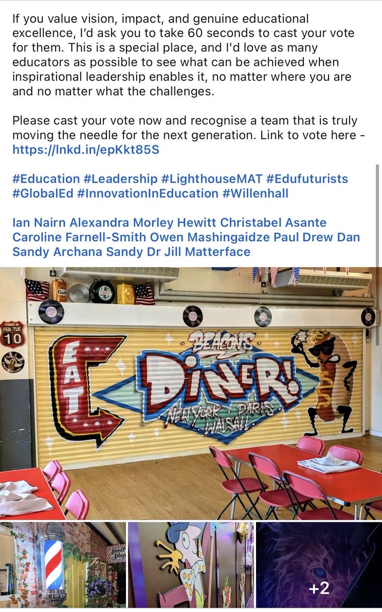 LighthouseMAT's tweet photo. Thank you again to Dr Jamie Smith for his unwavering support to our academy.

If you value vision, impact and genuine educational excellence, we would appreciate your support.

Please take 60 seconds to vote for Lighthouse MAT at the Edufuturists Awards:

https://t.co/SyDr91xenK https://t.co/njnQiZFZCO