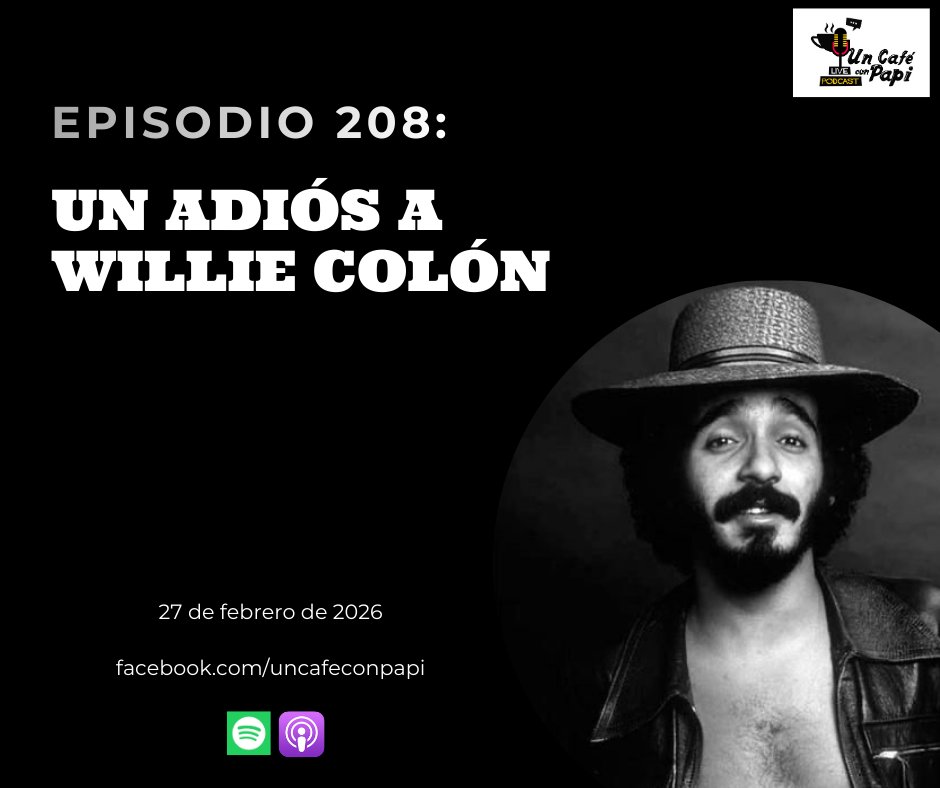 uncafeconpapi's tweet photo. Este viernes sube el segundo episodio de febrero #UnCaféConPapi #podcast ☕️🎧 https://t.co/vhDPERfF0V