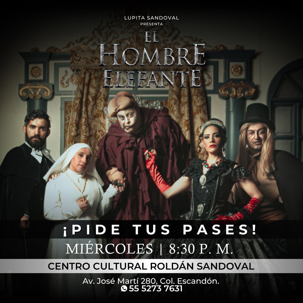 urbanpopmx's tweet photo. ⚠️ #PasesDobles para "EL HOMBRE ELEFANTE", HOY a las 8:30 P.M.
📍 Centro Cultural Roldán Sandoval
Dinámica:
⭐RT y Fav
⭐Nombre completo
⚠️Ganadores seleccionados al azar
⚠️Sólo seguidores
#UrbanPopMx🎙️
#LaVisiónDelEntretenimiento
#PaseDoble
@ElGuapodelFace1 https://t.co/70QbLJ5Ao8