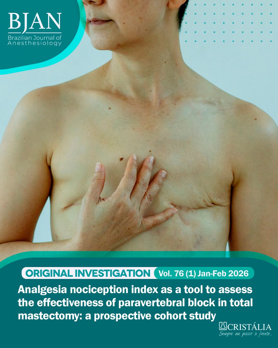 BJAN - Brazilian Journal of Anesthesiology tweet media