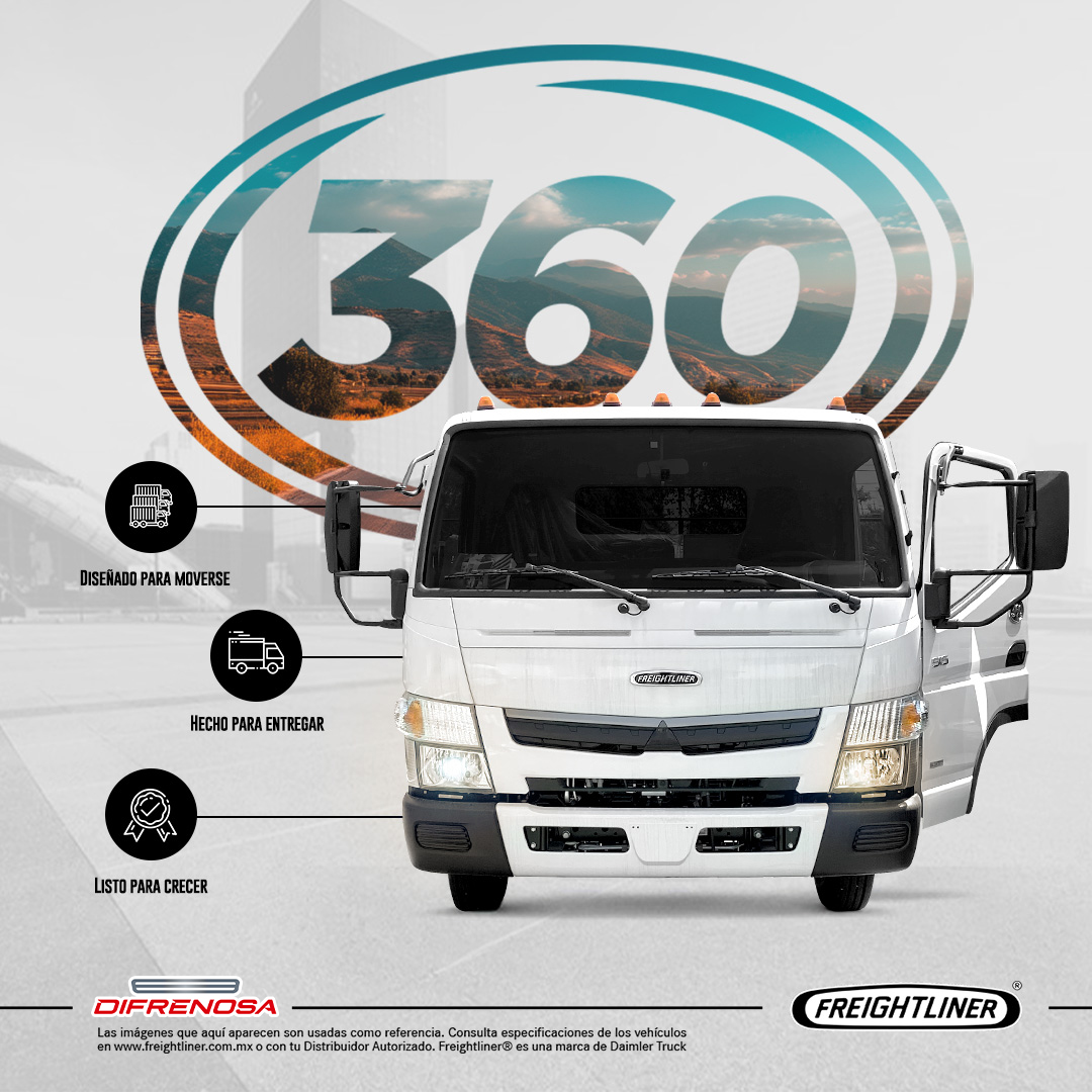 Si tu meta es crecer, empieza con una unidad que esté hecha para eso.
El 360 no es casualidad. Es dirección. 🚛
El Freightliner 360 está diseñado para moverse contigo, entregar sin excusas y convertirse en la base de tu crecimiento.

#Difrenosa #Freightliner #TransporteMéxico