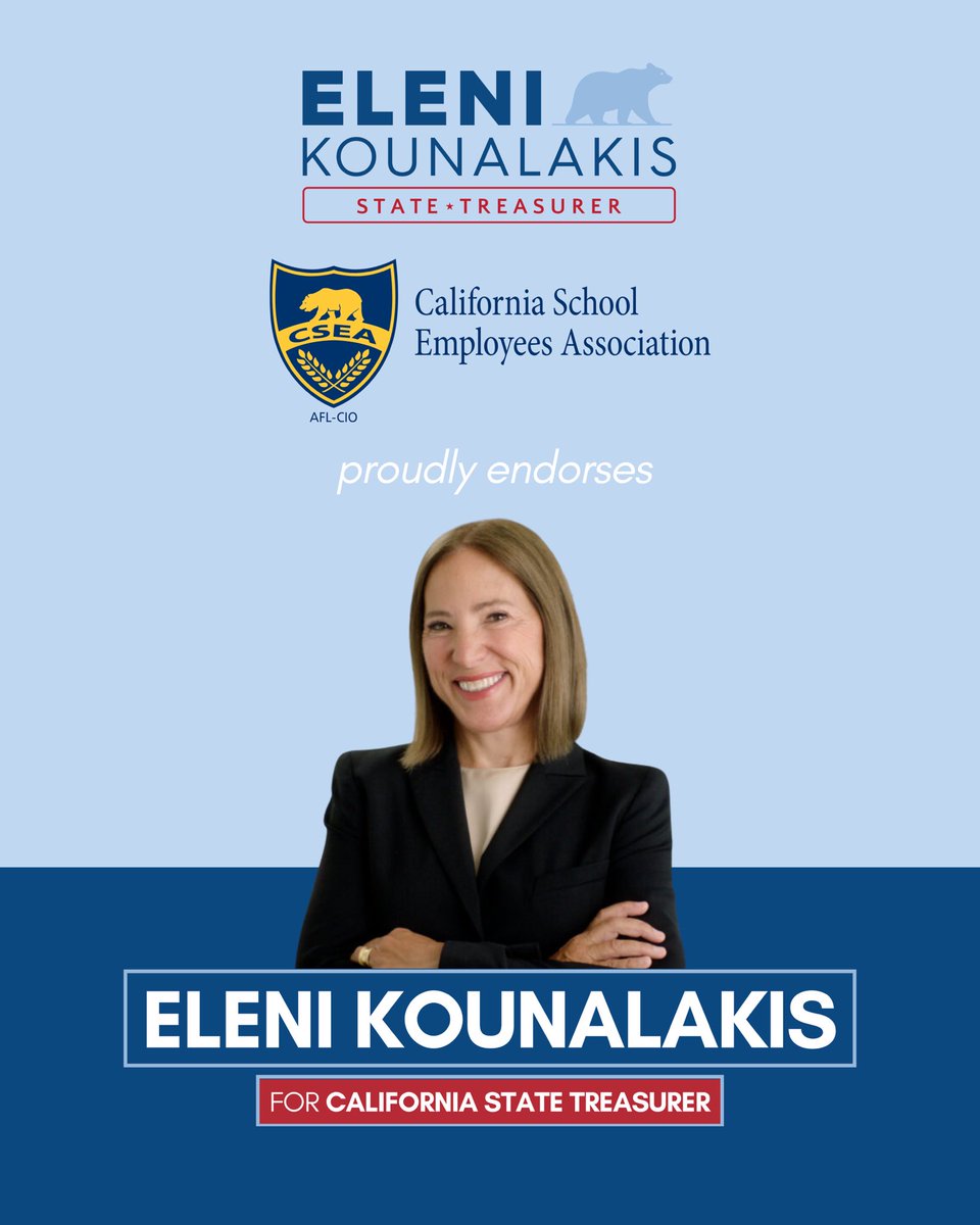 I’m honored to have the endorsement of the California School Employees Association (<a href="/CSEA_Now/">CSEA</a>) 📚 

School employees do so much to support our students and keep our public schools running every day. I’m grateful for CSEA’s support as we continue fighting for strong schools and