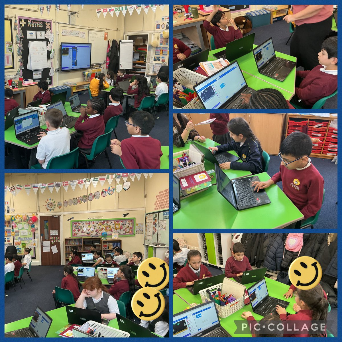 StThomas_CE's tweet photo. Year 3 have loved their first lesson using microbits. Together with Mrs L, they have been learning how to create a message and animation 👾💻 #sthcomp https://t.co/AwSeA02EcF
